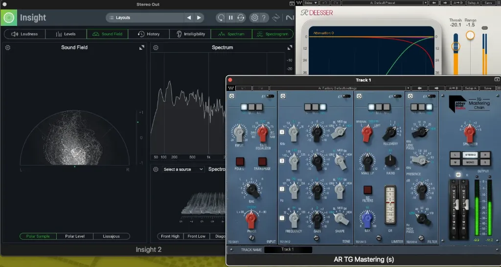 Detailed mastering of your audio